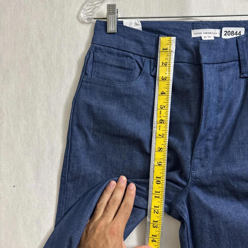 Good American Women's Size 6/28 Dark Wash Wide Leg Good Skate Jeans - Picture 12 of 12